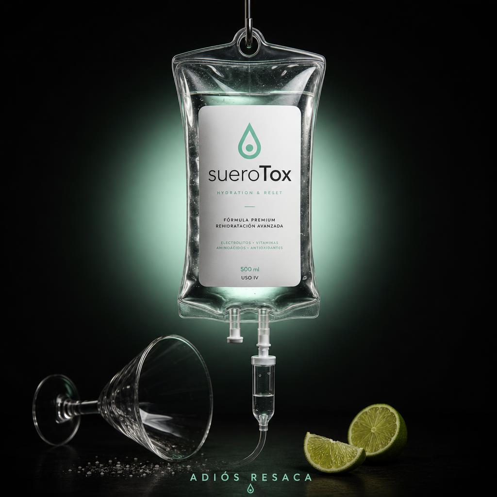 Adiós Resaca — suero IV a domicilio en Medellín